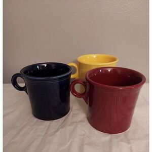 Fiesta Mug Set of 3 Blue Red Yellow
